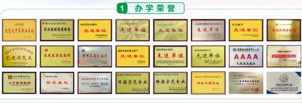 山東威海外國語進修學院辦學榮譽