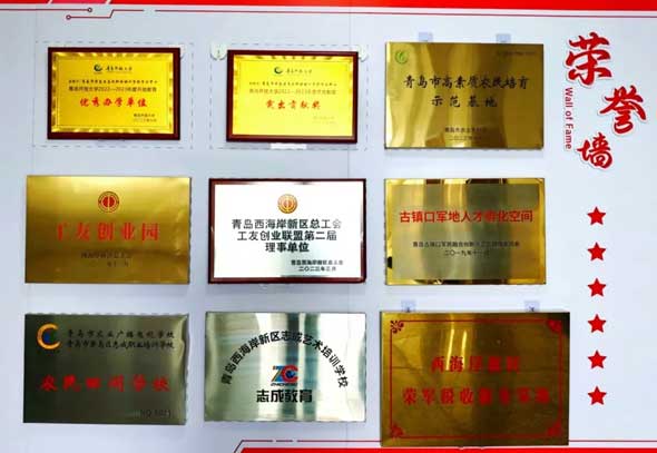 青島志成職業培訓學校學校榮譽